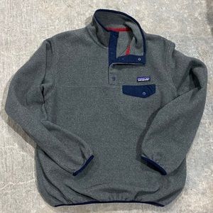Mens Medium, Patagonia Synchilla 1/2 snap fleece jacket